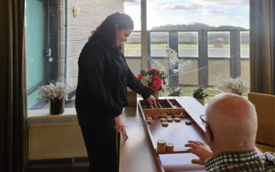 De bewoners zien genieten