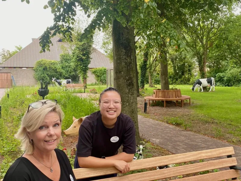 anneke en myla medewerkers gastvrije ontvangst bij topaz foreschate