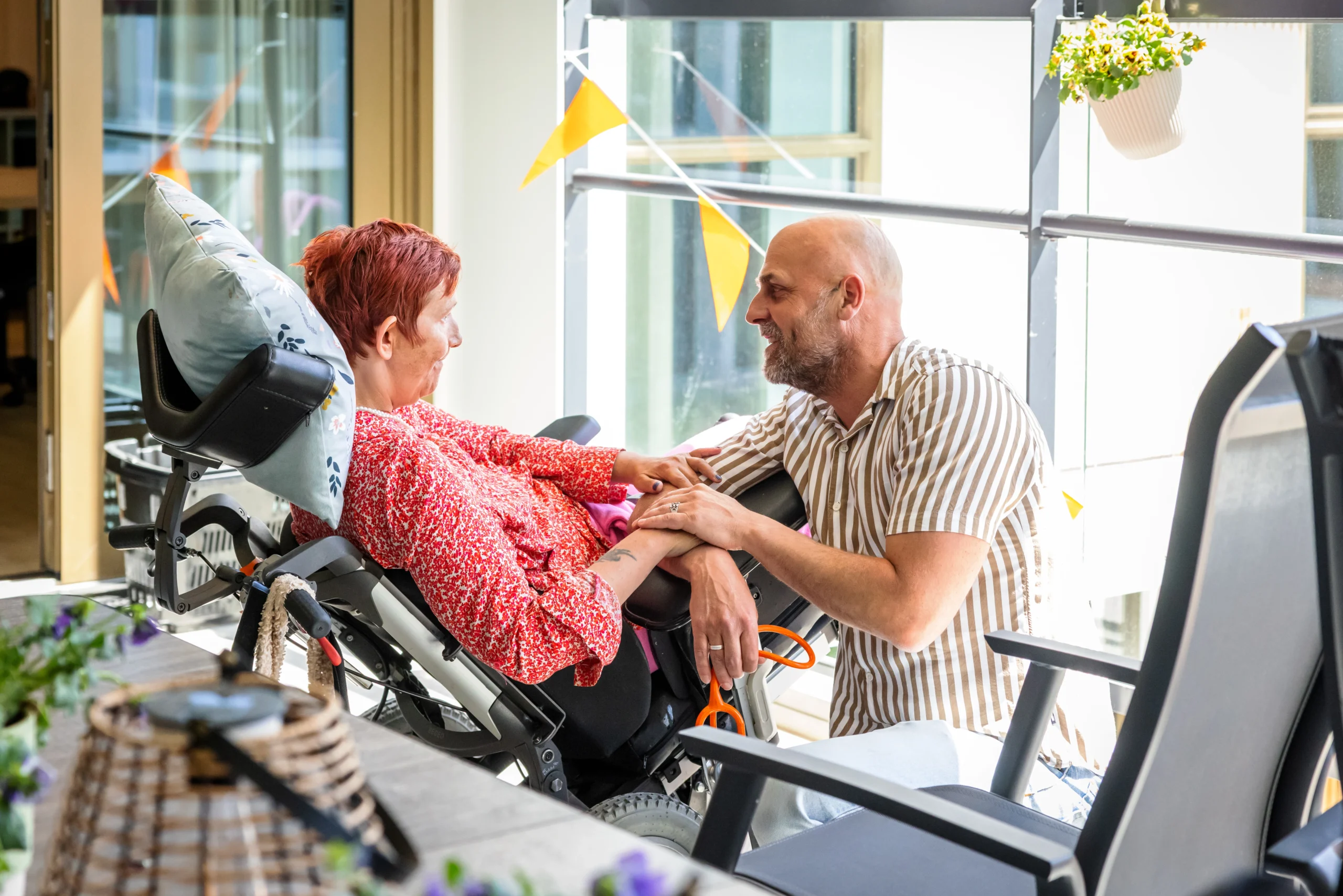 cliënt met de ziekte van huntington bij topaz overduin