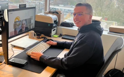 Dylan maakt samen met zijn IT-collega’s impact bij Topaz