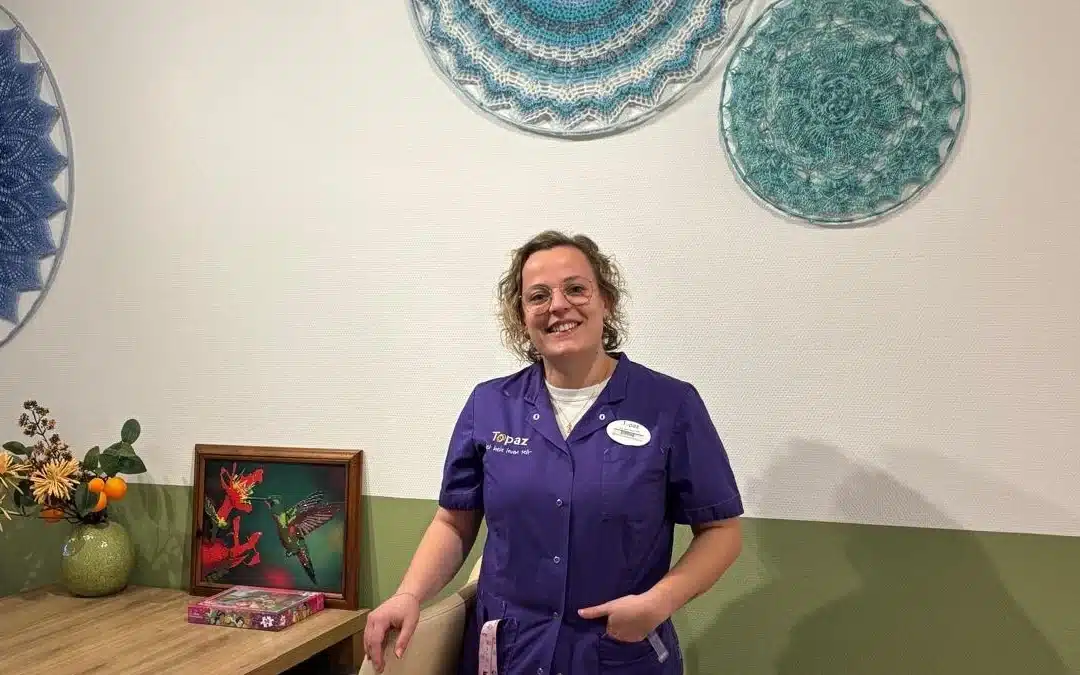 Emma werkt als verpleegkundige bij Topaz.